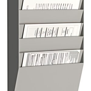 PAPERFLOW Trieur mural, 6 compartiments, A4 paysage, gris