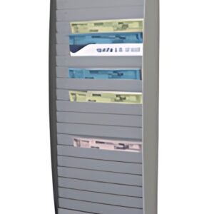 PAPERFLOW Trieur mural, 25 compartiments, A4, gris