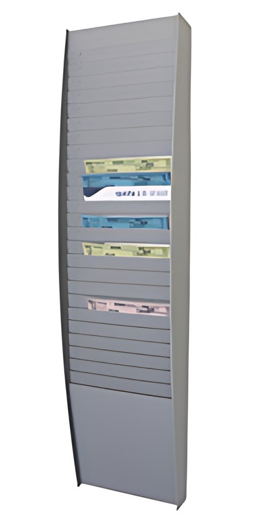 PAPERFLOW Trieur mural, 25 compartiments, A4, gris