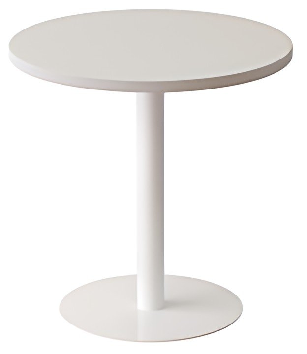 PAPERFLOW Table d'appoint easyDesk, diamètre: 800 mm, blanc