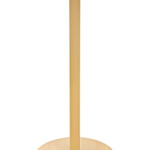 PAPERFLOW Table haute Woody, diam. 600 mm, jaune/hêtre