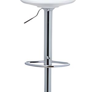 PAPERFLOW Chaise de bar "BOBBA", ensemble de 2, blanc
