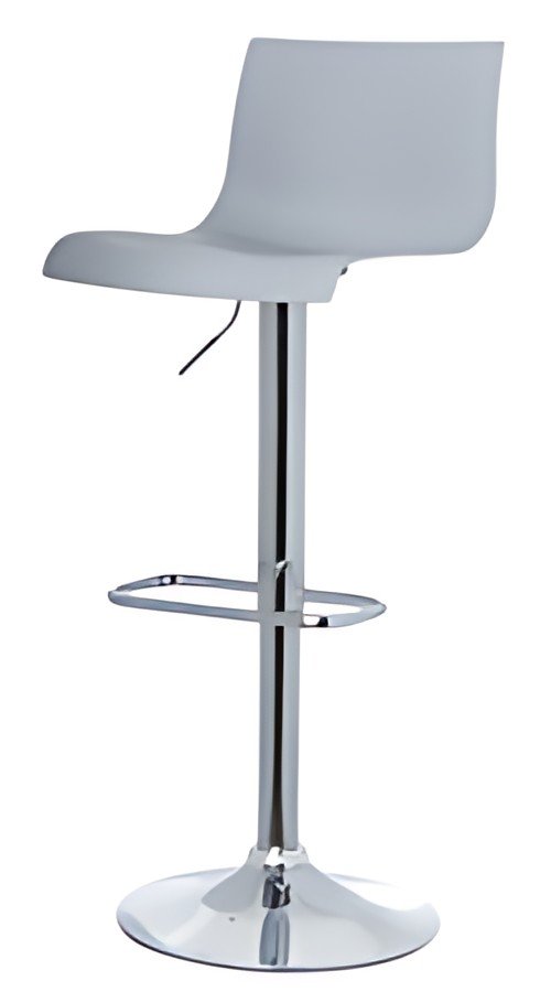 PAPERFLOW Chaise de bar "SACRAMENTO", ensemble de 2, gris