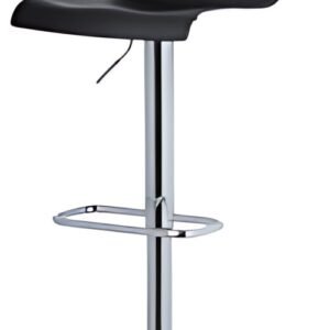 PAPERFLOW Chaise de bar "SACRAMENTO", ensemble de 2, noir