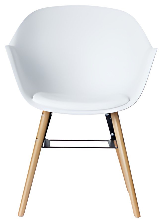 PAPERFLOW Chaise visiteur "WISEMAN", ensemble de 2, blanc