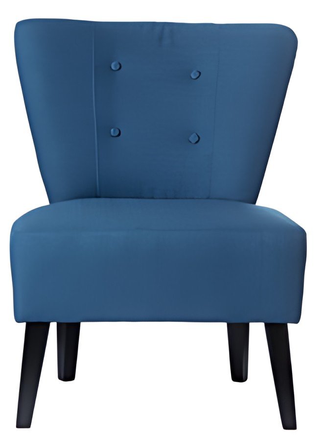 PAPERFLOW Fauteuil visiteur "Brighton", bleu / noir