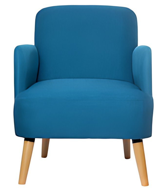 PAPERFLOW Fauteuil visiteur Brooks, bleu
