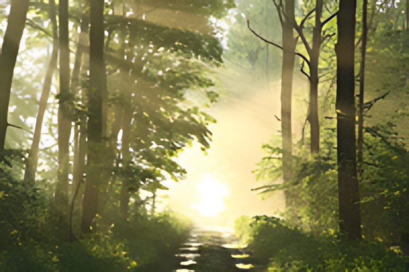 PAPERFLOW Poster mural "Forêt", en plexiglas
