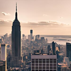 PAPERFLOW Poster mural "Hiver à New York", en plexiglas