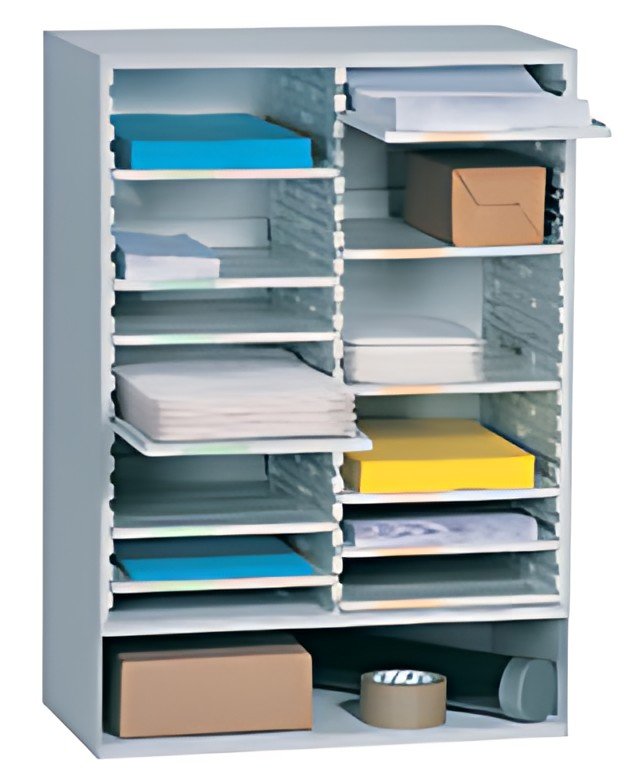 PAPERFLOW Etagère, gris, (L255 x (P)316 mm