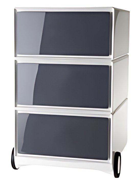 PAPERFLOW Caisson mobile "easyBox", 3 tiroirs, blanc