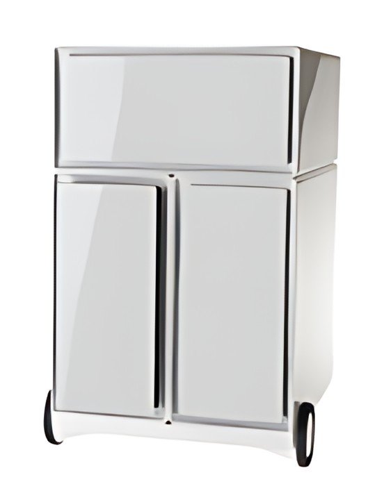 PAPERFLOW Caisson mobile "easyBox", 1 tiroir, blanc / noir