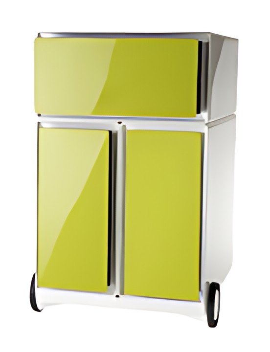 PAPERFLOW Caisson mobile "easyBox", 1 tiroir, blanc / vert