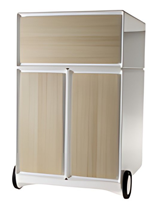PAPERFLOW Caisson mobile "easyBox", 1 tiroir, blanc / hêtre