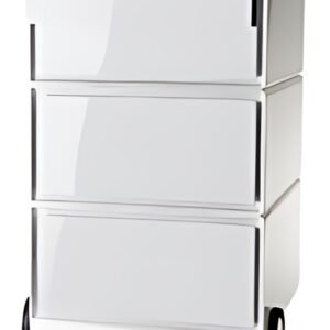 PAPERFLOW Caisson mobile "easyBox", 4 tiroirs, blanc / noir
