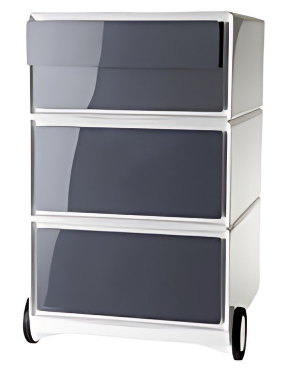 PAPERFLOW Caisson mobile "easyBox", 4 tiroirs, blanc