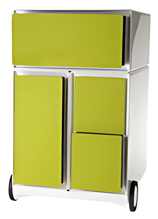 PAPERFLOW Caisson mobile "easyBox", 1 tiroir, blanc / vert