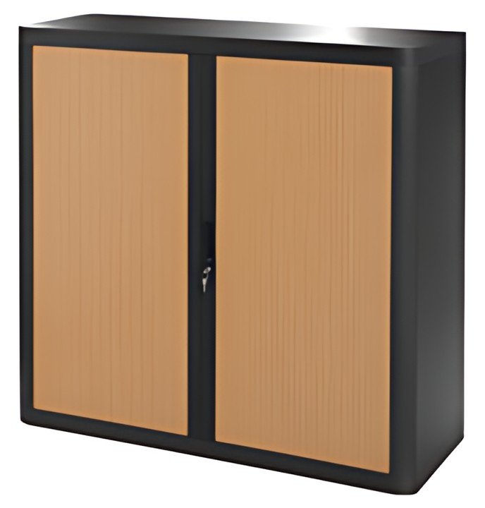 PAPERFLOW Armoire à rideau easyOffice, 2 étagères