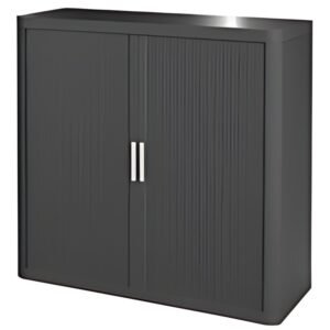 PAPERFLOW Armoire à rideau easyOffice, 2 étagères,anthracite