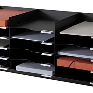 PAPERFLOW Station de tri Formularbox, 15 compartiments, noir