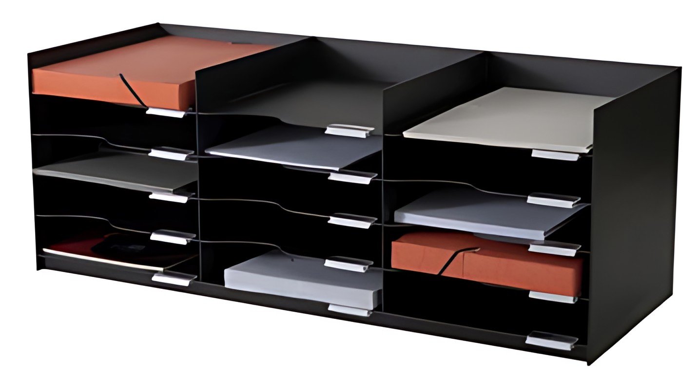 PAPERFLOW Station de tri Formularbox, 15 compartiments, noir