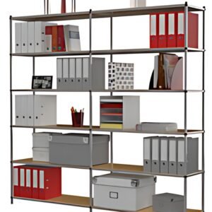 PAPERFLOW Etagère de bureau Tubeco, 6 étagères, gris