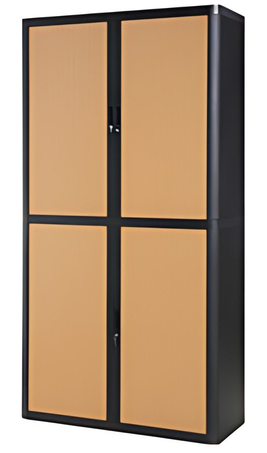 PAPERFLOW Armoire à rideau easyOffice, 4 étagères