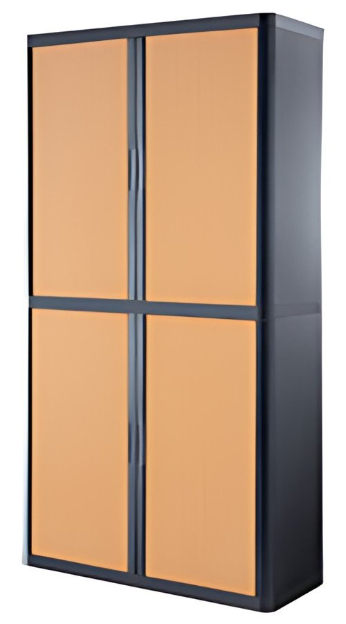PAPERFLOW Armoire à rideau easyOffice, 4 étagères