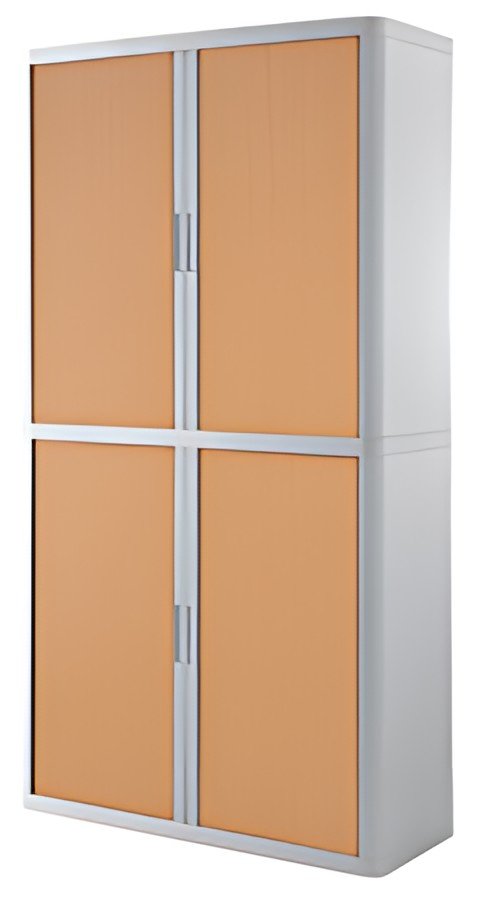 PAPERFLOW Armoire à rideau easyOffice, 4 étagères