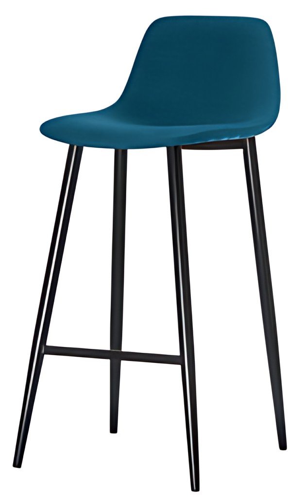 PAPERFLOW Tabouret de bar MUST, set de 2, bleu