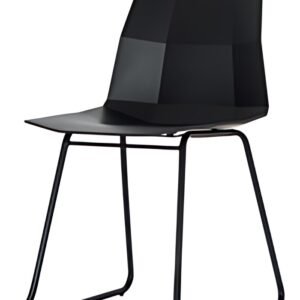 PAPERFLOW Chaise visiteur CUBE, set de 2, noir
