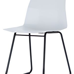 PAPERFLOW Chaise visiteur CUBE, set de 2, blanc