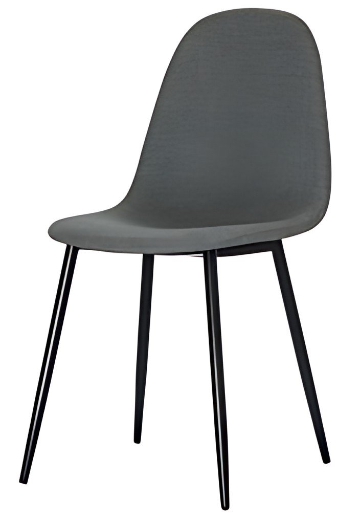 PAPERFLOW Chaise visiteur MUST, set de 2, gris