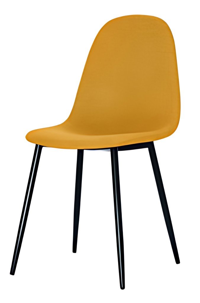PAPERFLOW Chaise visiteur MUST, set de 2, safran