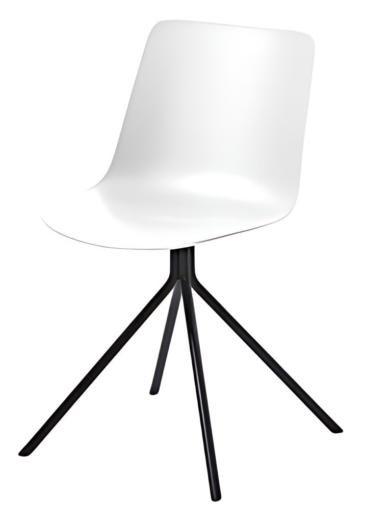 PAPERFLOW Chaise visiteur DN, set de 2, blanc