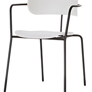 PAPERFLOW Chaise visiteur BISTRO, set de 4, blanc