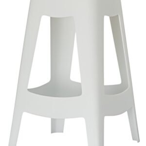 PAPERFLOW Tabouret BELLINI, set de 5, hauteur: 685 mm, blanc