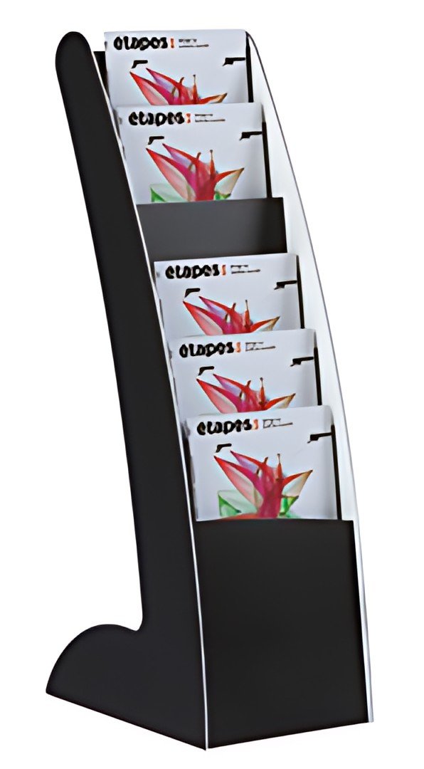 PAPERFLOW Porte-prospectus Courbo Slim, 6 casiers