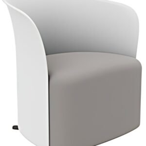 PAPERFLOW Fauteuil visiteur "CROWN", blanc
