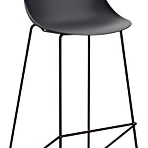 PAPERFLOW Chaise de bar "VOID", set de 2, noir