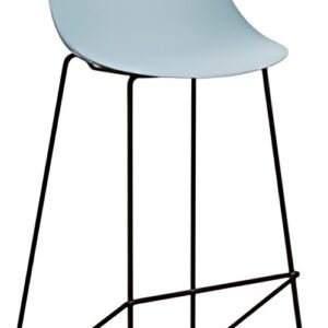 PAPERFLOW Chaise de bar "VOID", set de 2, bleu/noir
