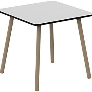 PAPERFLOW Table de bistrot PALOMBA, (L)800 x (P)800 mm,blanc