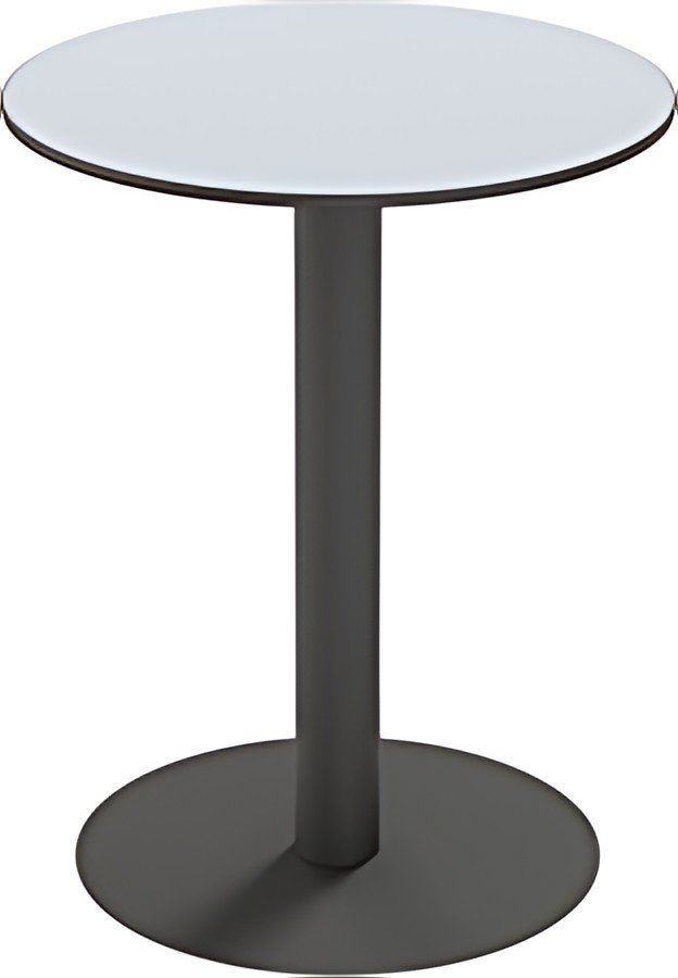 PAPERFLOW Table de jardin CROSS, (L)600 x (P)600 mm, gris