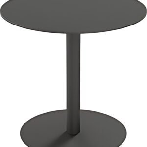 PAPERFLOW Table de jardin CROSS, diamètre: 800 mm, gris