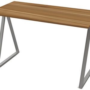 PAPERFLOW Bureau easyHome LV9, gris métallisé/noyer