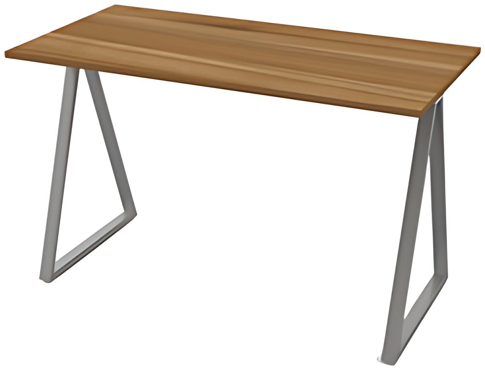 PAPERFLOW Bureau easyHome LV9, gris métallisé/noyer
