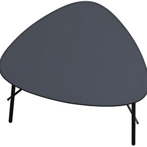 PAPERFLOW Table d'appoint LAZY, (L)930 x (P)500 mm, noir