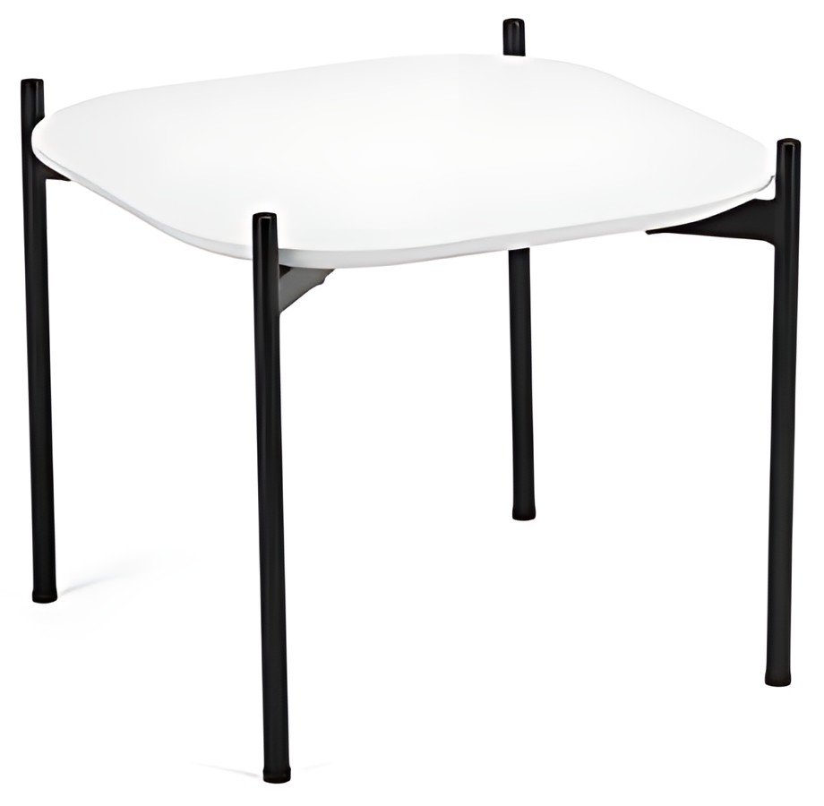 PAPERFLOW Table d'appoint MEET, (L)500 x (P)500 mm, blanc
