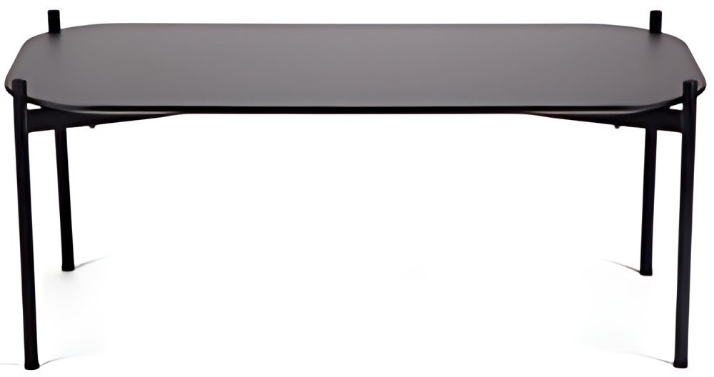 PAPERFLOW Table d'appoint MEET, (L)1.000 x (P)500 mm, noir