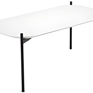 PAPERFLOW Table d'appoint MEET, (L)1.000 x (P)500 mm, blanc